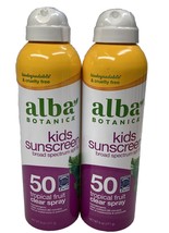 2x Alba Botanica Kids Sunscreen Spray SPF 50 Tropical Fruit Clear Spray ... - £6.05 GBP