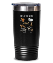 20 oz Tumbler Stainless Steel Funny Foxes of the world  - £23.87 GBP
