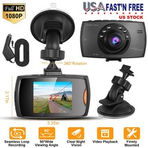 1080P HD Car DVR Dash Camera Font Driving Camera Video Recorder Cam Nigh... - £30.36 GBP