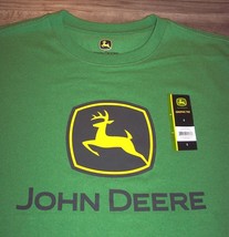 JOHN DEERE Tractors Deer T-Shirt MEN&#39;S SMALL NEW w/ TAG Green - £15.58 GBP