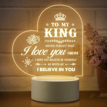 Valentines Day Gifts For Him Husband, Gifts For Boyfriend - To My King Night Lig - £26.88 GBP