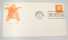 Coil A Eagle FDC Farnam Cachet 1st Day Issue 15¢ A Orange Stamp Memphis ... - £1.18 GBP