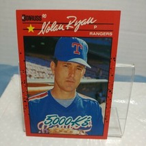 Nolan Ryan Donruss 1990 #659 Baseball ERROR on the back 5000k (665) GQ - £21.53 GBP