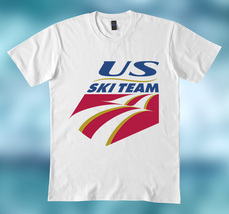 USA Ski Team Logo Men&#39;s T shirt Black or White - £14.95 GBP