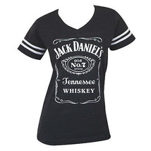 Jack Daniels Striped Soccer Ladies Tee Shirt Grey - £37.50 GBP+