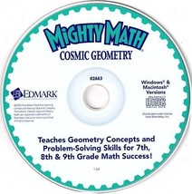 Mighty Math Cosmic Geometry (Ages 12-14) (CD, 2004) Win/Mac - NEW CD in SLEEVE - £3.20 GBP