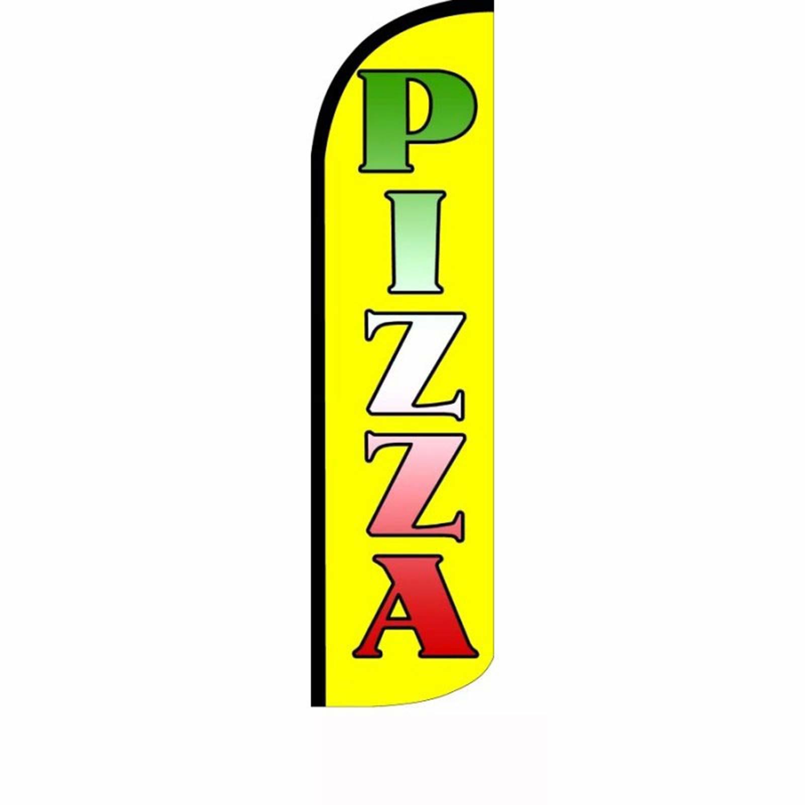 Primary image for NEOPlex -"Pizza" 12-Foot Windless Swooper Feather Flag (Flag ONLY)