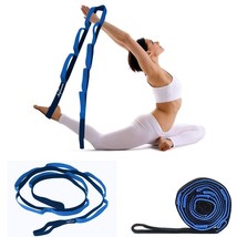 Yoga Belt 8 Loop For Gym, Yoga &amp; Fitness Belt, Stretching Belt (Multicolor) - £20.39 GBP