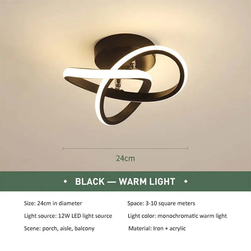 LED Strip Aisle Ceiling Lights  Minimalist Living Room Lamps For Balcony Entranc - £187.51 GBP