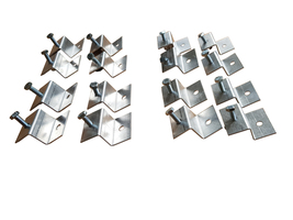 (24) SOLAR PANEL Z BRACKET MOUNT MOUNTING SET RV BOAT FLAT ROOF WALL ALU... - $45.80