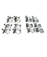 (24) SOLAR PANEL Z BRACKET MOUNT MOUNTING SET RV BOAT FLAT ROOF WALL ALU... - $45.80