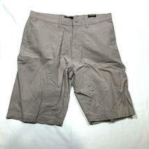 Nuevo 81 Parc Boardshorts Hombre 36 Marrón Topo de Cuadros Plano Delantero - £14.72 GBP