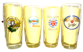 4 Selected German Breweries M2 Willibecher 0.5L German Beer Glasses - £15.94 GBP