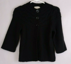 St. John&#39;s Bay Petite Women&#39;s Black Sweater Size PS - £13.02 GBP