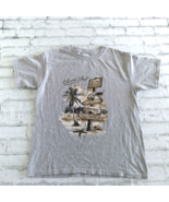 Galveston Island Boys T Shirt Youth Medium Gray Short Sleeve Crew Neck B... - £7.48 GBP