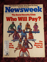 Newsweek January 24 1983 SOCIAL-SECURITY Realist Art ++ - £5.08 GBP