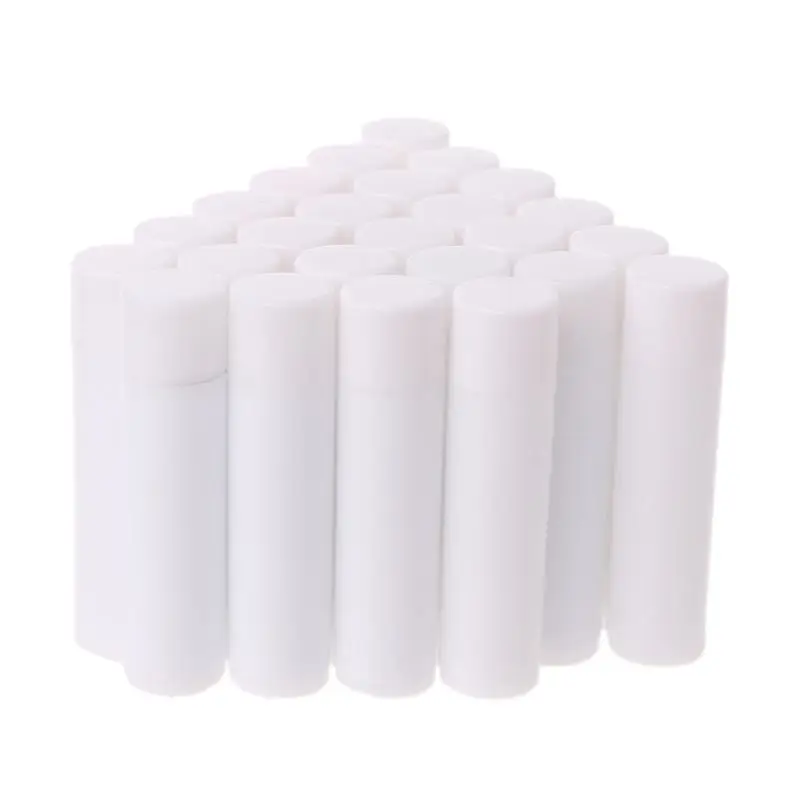 50PCS 5ML Cosmetic Empty Chapstick Lip Gloss Lipstick Balm Tube + Caps Container - $35.40