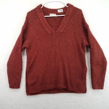 Urban Outfitters Womens Sweater Size Small V Neck Tunic Style Rust Red - £15.68 GBP