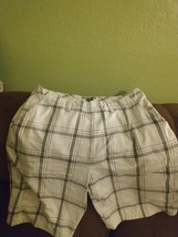  Quicksilver Edition Gray White Plaid Shorts Men&#39;s Size 38  - $18.00