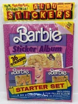 Vintage 1980s Panini Barbie Starter Sticker Set SEALED 6 Sticker Packets... - £146.92 GBP