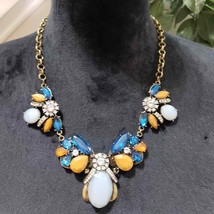 Women&#39;s Multicolor Beaded Chunky Bib Necklace Statement Necklace - £27.97 GBP