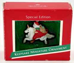 Hallmark Keepsake Ornament Santa&#39;s Magic Ride 1989 U125 - £11.95 GBP