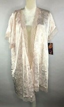 Shirley of Hollywood Womens OS Pearl White Lace Floral Lingerie Robe Gown Top - £8.73 GBP