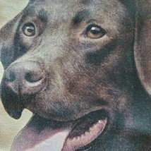 Labrador Black Lab Dog Canvas Tote Bag Pet Shopping Purse Beach Diaper Puppy - £23.29 GBP