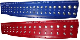 Bolt and Nut Gauges Check a Thread Size Fastener Standard SAE Inch METRIC Guage - $81.99