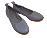 Eileen Fisher Notion Ballet Flat Grey Nappa Leather Womens 8.5 New - $44.50