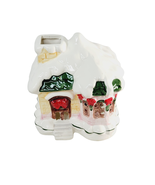 Christmas Village House Snowy 6 Inch Vintage ROC Christmas Around The World - £7.76 GBP