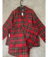 Old Navy Women’s Classic Holiday Red Plaid Pajama Top And Bottom Set Sz ... - $757.99 MXN