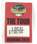 SPICE WORLD Girls Concert Tour Pass Satin Working Crew Aug 21 1998 San D... - £15.69 GBP