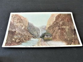 4367- Going Through the Royal Gorge, Colorado -1900s Unposted Postcard. - £5.93 GBP