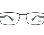 Ray-Ban Eyeglasses Frames RB6332 2503 Matte Black Blue Rectangular 53-18... - $93.28