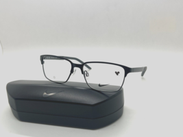New Nike Nk 8213 002 BLACK/BURGUNDY Optical Eyeglasses Frame 55-16-145MM - £45.77 GBP