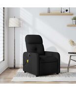 Massage Recliner Chair Black Polyester Fabric, Wood, Metal Standard - $293.51