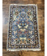 Tree of Life Rug 2.5 x 3.8, Animal & Bird Pictorials, Super Fine 500 KPSI, Blue - $2,400.00