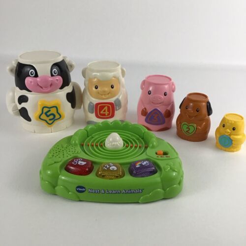VTech Nest & Learn Animals Educational Toy Color Number Cow Lights Sounds - $74.20