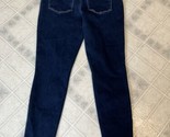 Maurices sz Medium Short Mid Rise Jeans Blue Denim Dark Wash Skinny Zip ... - £21.41 GBP
