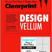 Lucent Grid Vellum: Fade-Out Design Pad - 8x8 Grid, 100% Co - $106.91