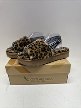 Koolaburra by UGG Fuzz &#39;N ll cheetah slides Slip Ons size 10 With Box EXCELLENT - £35.17 GBP