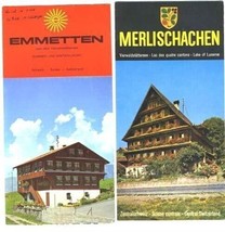 Emmetten &amp; Merlischachen Brochures Lake Lucerne Switzerland - £11.66 GBP
