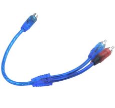 2 Pcs 12" RCA Y Splitter Cable Audio Jack Adapter 1 Female to 2 Male Con... - $7.48