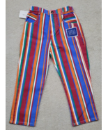 VTG Baby Guess 90s Striped AOP Jeans Size 7Y Toddler Denim Pants Made in... - £88.01 GBP
