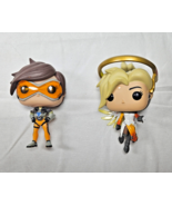 LOOSE Funko Pop Overwatch DAMAGED Diamond Mercy 304 &amp; Tracer 92 - $12.95