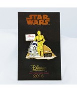Disney Parks Visa Cardmember Star Wars C-3P0 and R2-D2 Disney Pin 116122 - £13.22 GBP