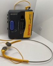 Sony Walkman FS393 Mega Bass Cassette Player w headphones Partially Work... - $23.36