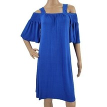 Royal blue Off Shoulder Short Dress Size L - £19.86 GBP