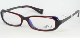 Mikli M0303 Col 04 Burgundy /BLUEBERRY Eyeglasses Glasses Frame 53-14-140mm - £69.76 GBP